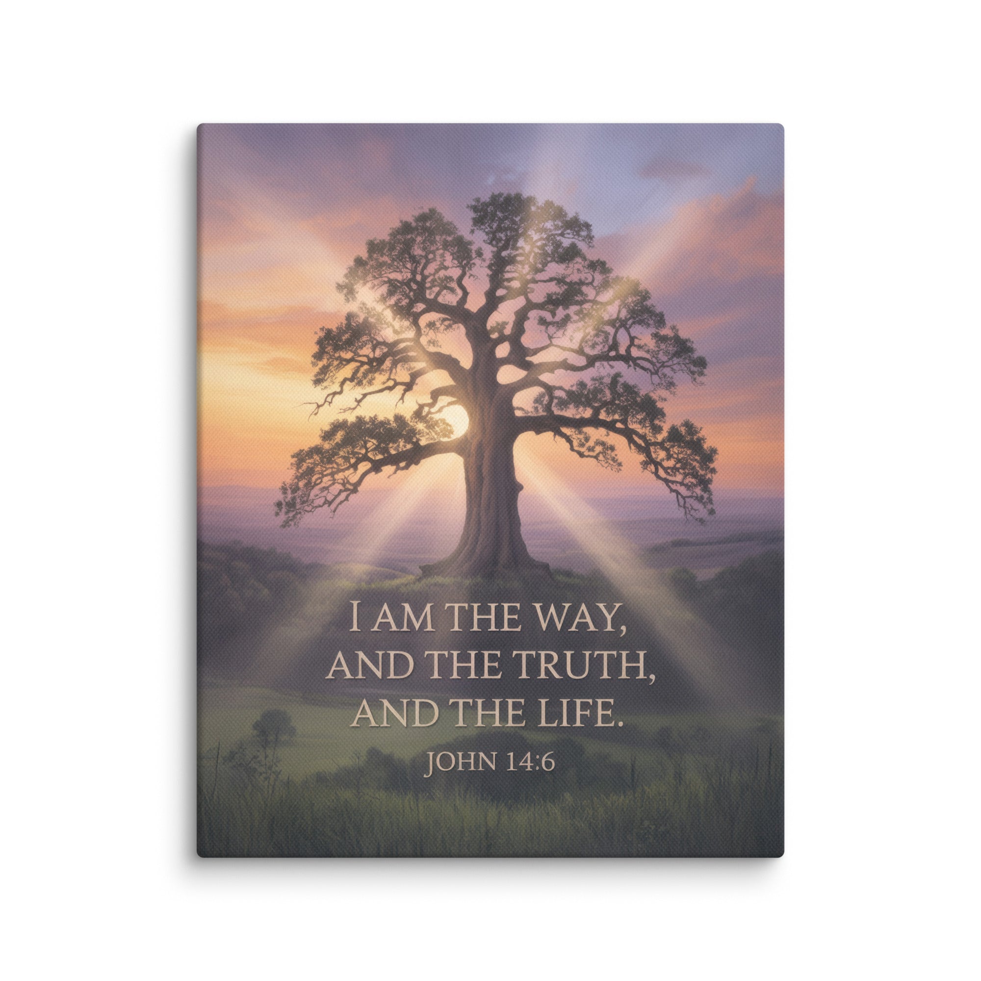 John 14:6 Bible Verse Jesus said Canvas 8″×10″