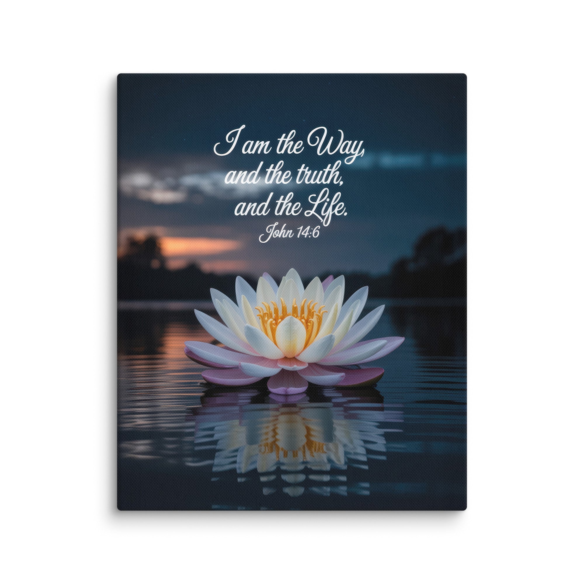 John 14:6 Bible Verse The Father Canvas 8″×10″