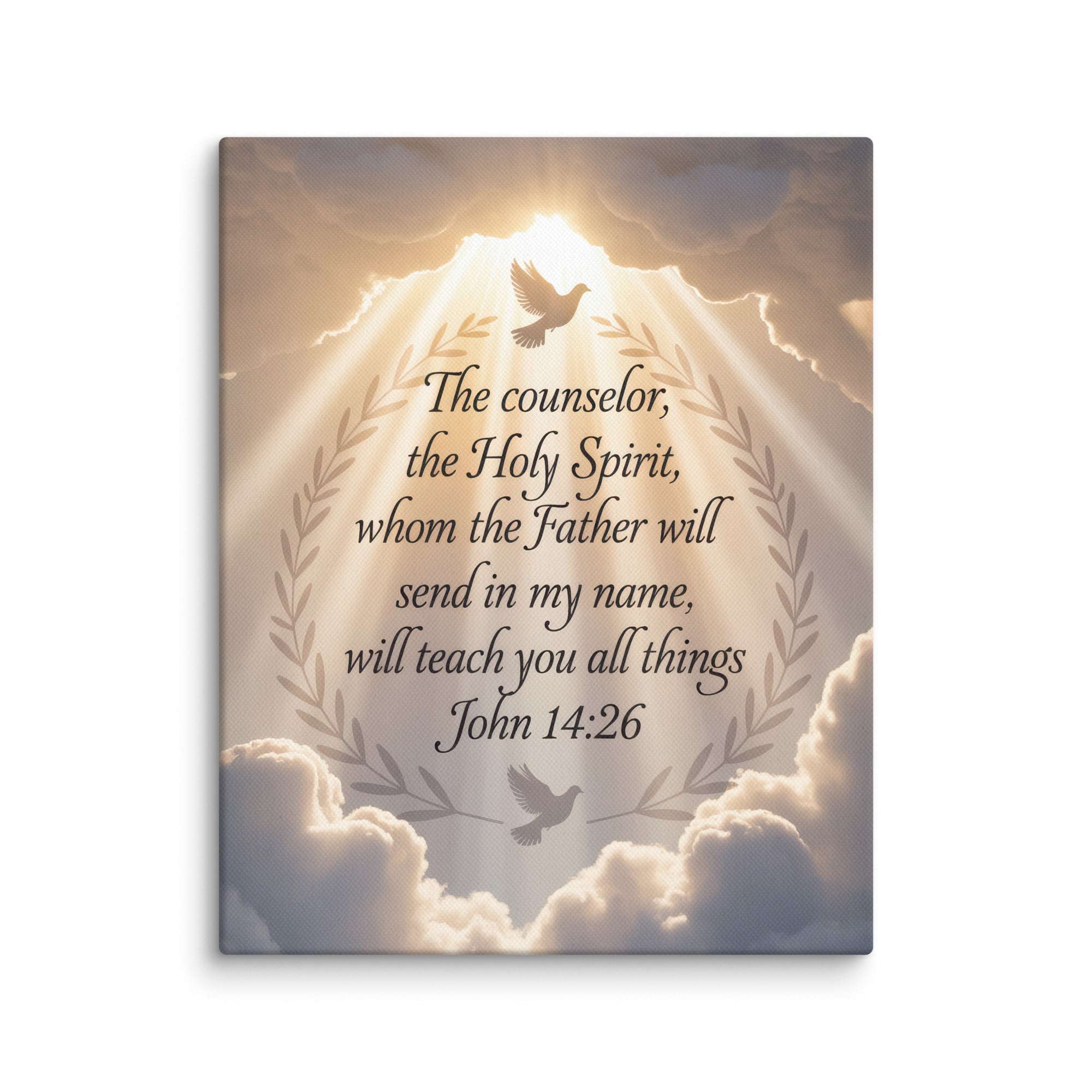 John 14:26 Bible Verse Counselor Canvas 8″×10″