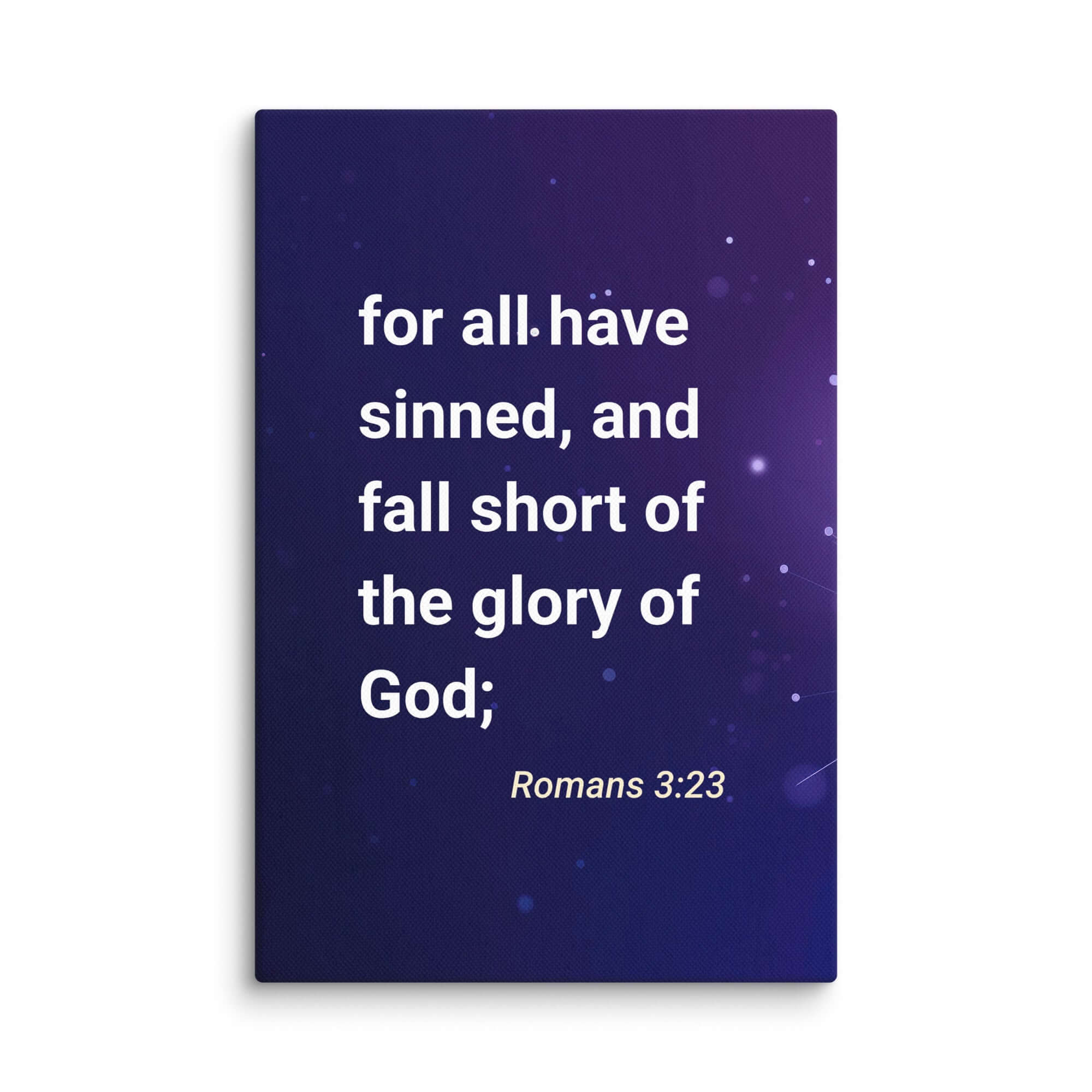 Romans 3:23 Bible Verse, all have sinned Canvas Print Wall Art 8″×12″
