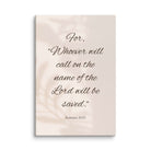 Romans 10:13 Bible Verse, Whoever Canvas Print Wall Art 8″×12″