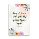 John 14:27 Bible Verse, with you Canvas Print Wall Art 8″×12″