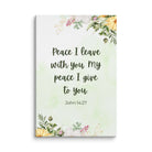 John 14:27 Bible Verse, My peace Canvas Print Wall Art 8″×12″