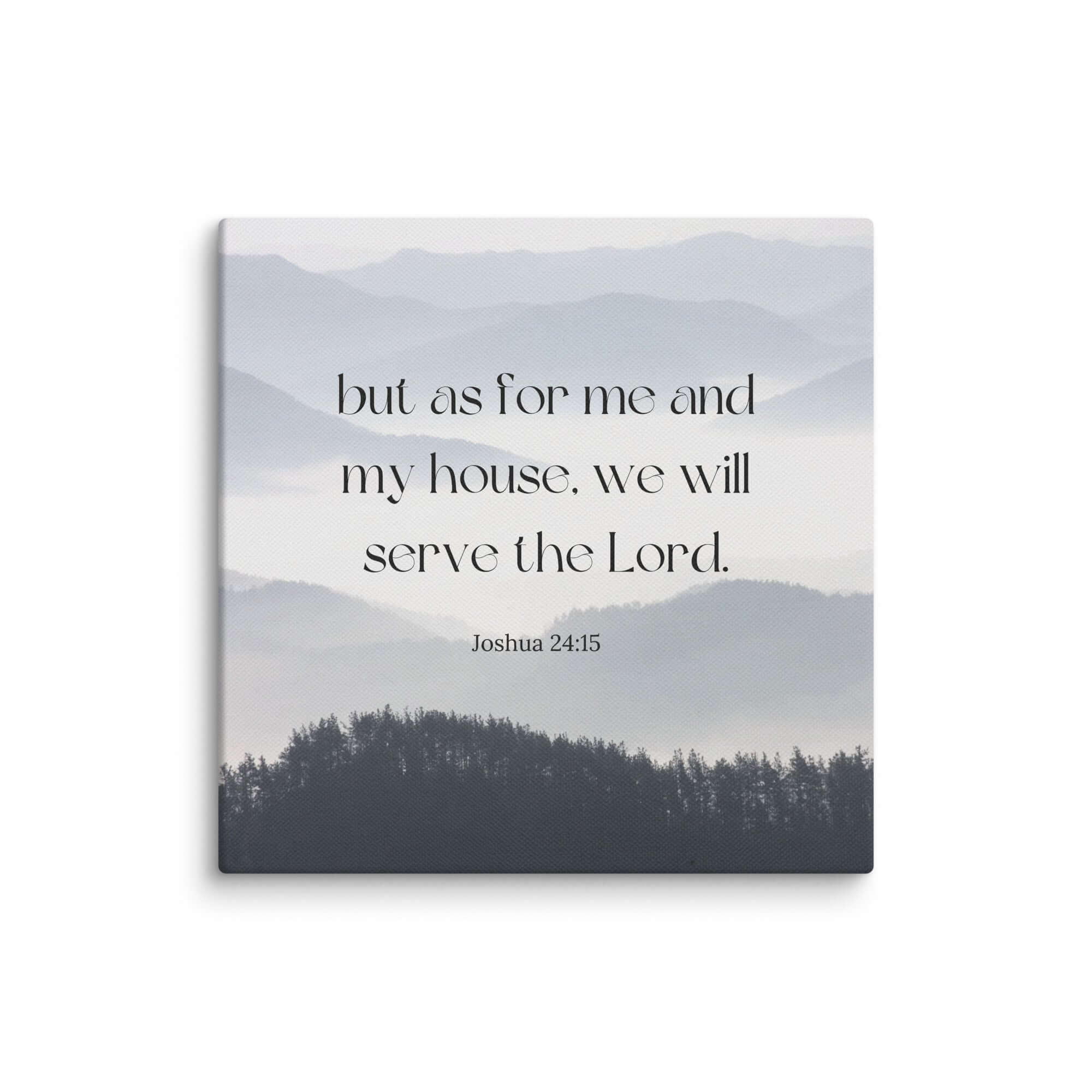 Joshua 24:15 Bible Verse, whom you Canvas Print Wall Art 8″×8″