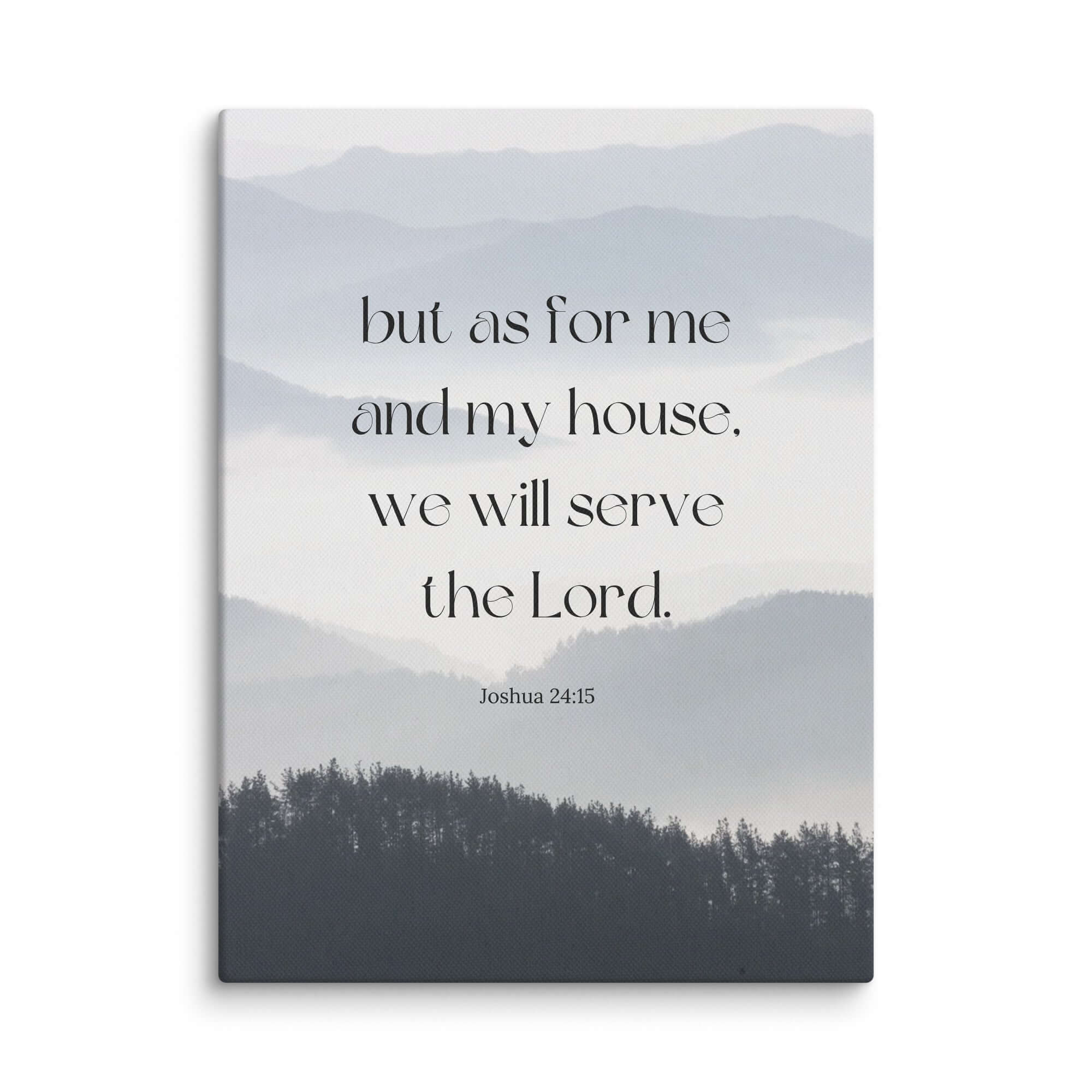 Joshua 24:15 Bible Verse, whom you Canvas Print Wall Art 9″×12″