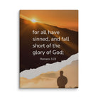 Romans 3:23 Bible Verse, of God Canvas Print Wall Art 9″×12″