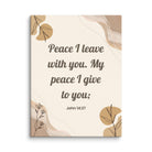 John 14:27 Bible Verse, Peace I Canvas Print Wall Art 9″×12″