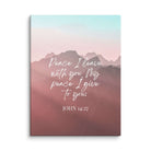 John 14:27 Bible Verse, I give you Canvas Print Wall Art 9″×12″