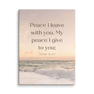 John 14:27 Bible Verse, not as the Canvas Print Wall Art 9″×12″