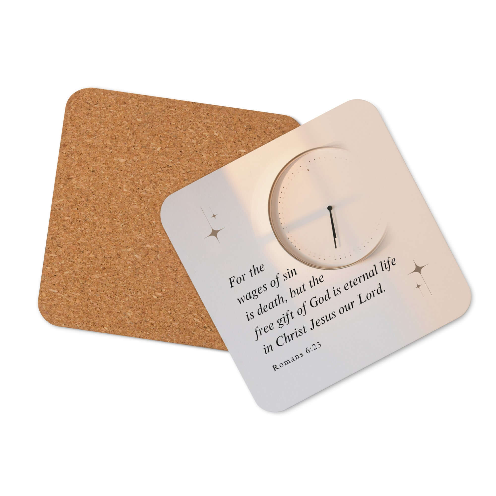 Romans 6:23 Bible Verse, our Lord Cork-Back Coaster Default Title