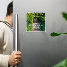 Revelation 3:20 Bible Verse, Garden Doorway Die-Cut Magnet Home Decor 6″×6″