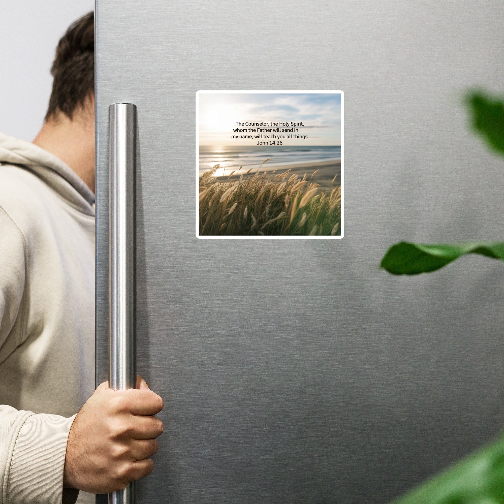 John 14:26 Bible Verse in my name Die-Cut Magnet 6″×6″