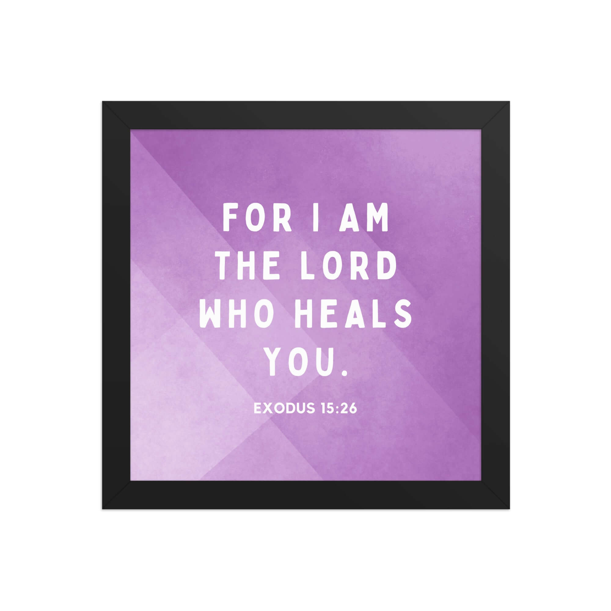 Exodus 15:26 Bible Verse, in his eyes Enhanced Matte Paper Framed Poster Wall Art Black 10″×10″