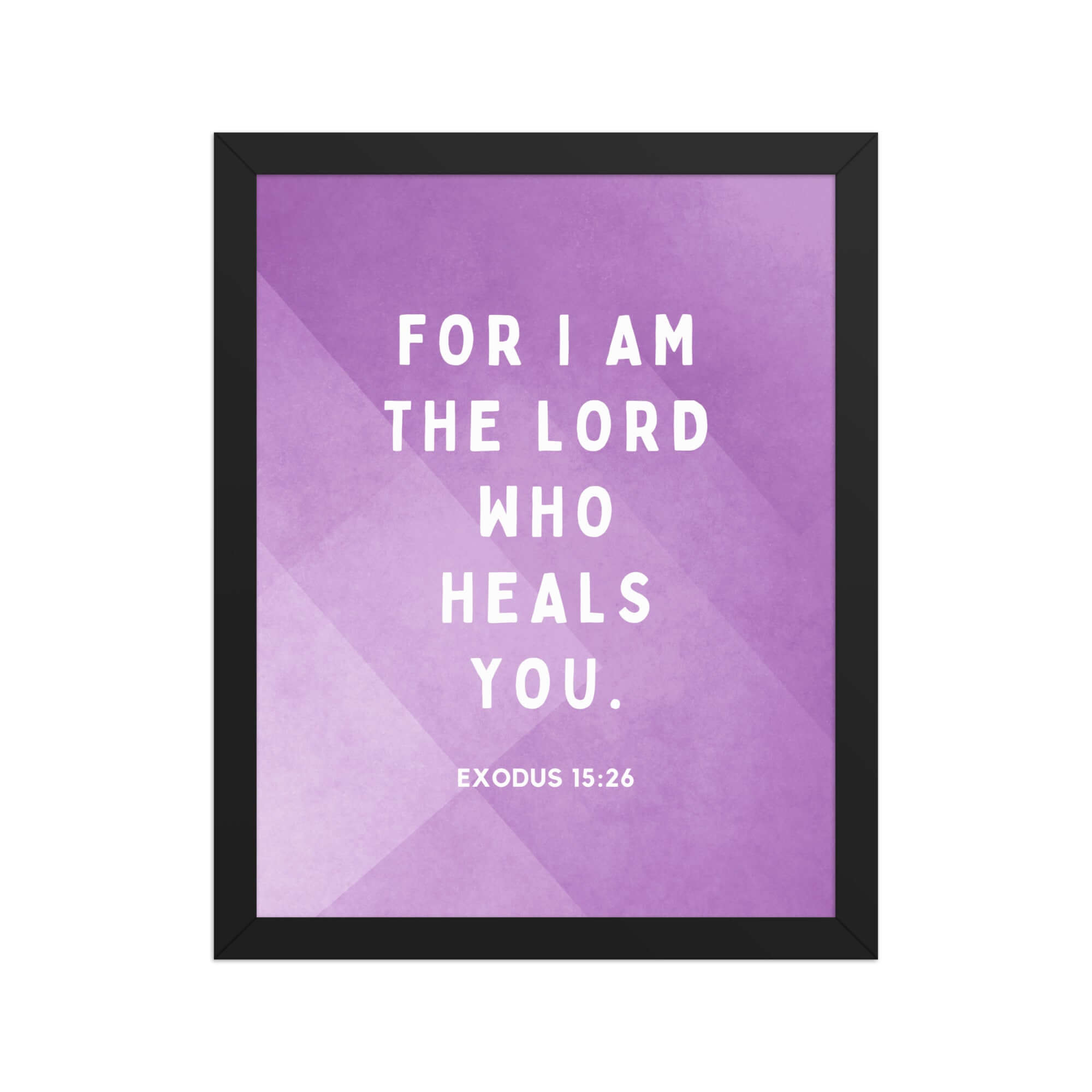 Exodus 15:26 Bible Verse, in his eyes Enhanced Matte Paper Framed Poster Wall Art Black 11″×14″
