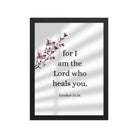 Exodus 15:26 Bible Verse, diligently listen Enhanced Matte Paper Framed Poster Wall Art Black 12″×16″