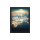 Ephesians 6:10 Bible Verse, be strong in the Lord Enhanced Matte Paper Framed Poster Wall Art Black 12″×16″