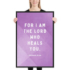 Exodus 15:26 Bible Verse, in his eyes Enhanced Matte Paper Framed Poster Wall Art Black 24″×36″
