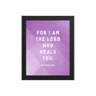 Exodus 15:26 Bible Verse, in his eyes Enhanced Matte Paper Framed Poster Wall Art Black 8″×10″