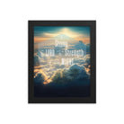 Ephesians 6:10 Bible Verse, be strong in the Lord Enhanced Matte Paper Framed Poster Wall Art Black 8″×10″