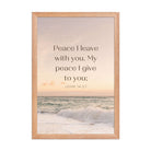 John 14:27 Bible Verse, not as the Enhanced Matte Paper Framed Poster Wall Art Red Oak 12″×18″