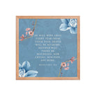 Revelation 21:4 Bible Verse, every tear Enhanced Matte Paper Framed Poster Wall Art Red Oak 16″×16″