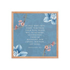 Revelation 21:4 Bible Verse, every tear Enhanced Matte Paper Framed Poster Wall Art Red Oak 18″×18″