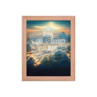 Ephesians 6:10 Bible Verse, be strong in the Lord Enhanced Matte Paper Framed Poster Wall Art Red Oak 8″×10″