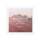 John 14:27 Bible Verse, I give you Enhanced Matte Paper Framed Poster Wall Art White 10″×10″