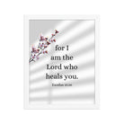 Exodus 15:26 Bible Verse, diligently listen Enhanced Matte Paper Framed Poster Wall Art White 11″×14″