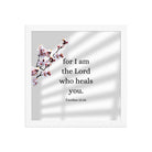 Exodus 15:26 Bible Verse, diligently listen Enhanced Matte Paper Framed Poster Wall Art White 12″×12″