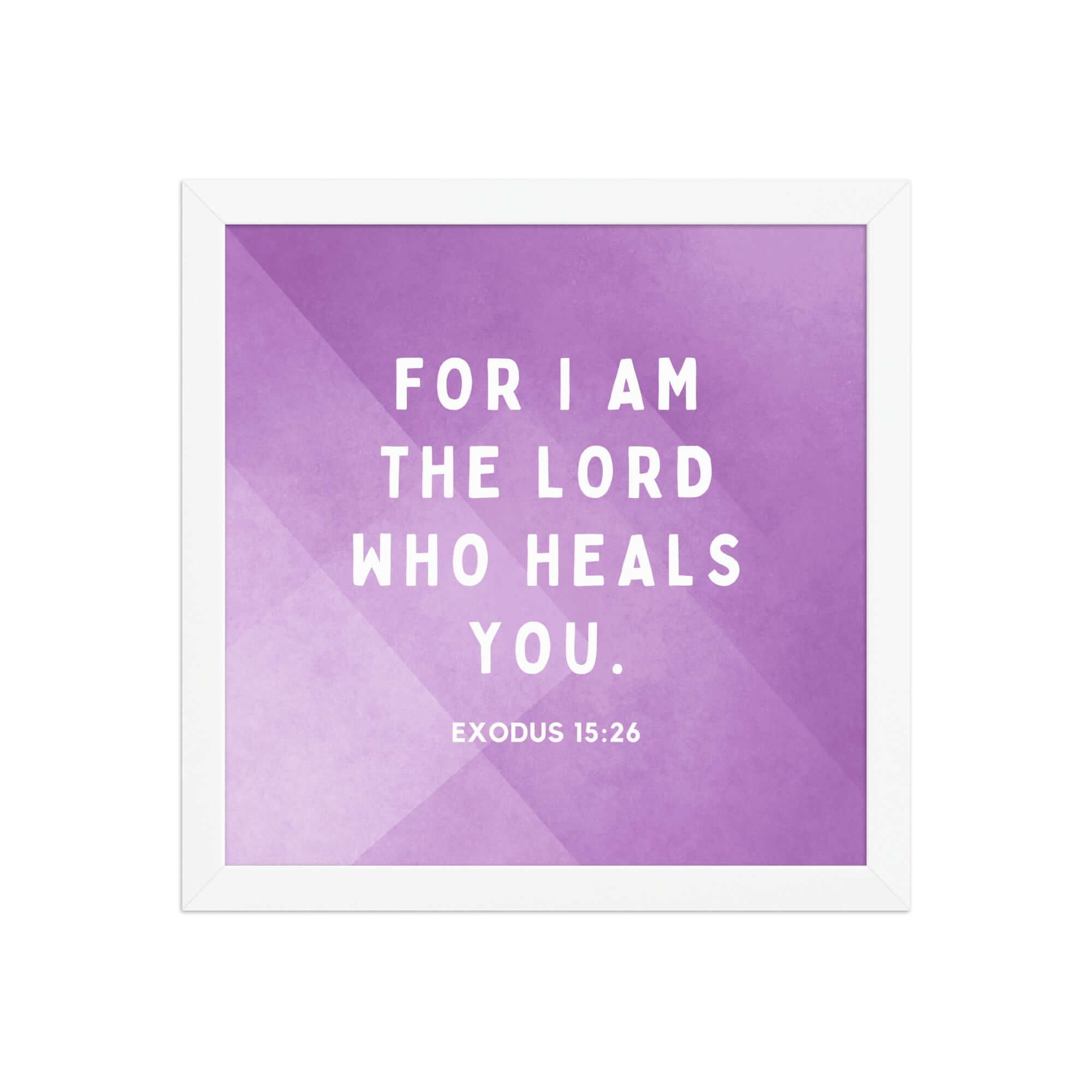 Exodus 15:26 Bible Verse, in his eyes Enhanced Matte Paper Framed Poster Wall Art White 12″×12″