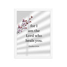 Exodus 15:26 Bible Verse, diligently listen Enhanced Matte Paper Framed Poster Wall Art White 12″×16″