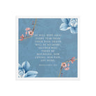 Revelation 21:4 Bible Verse, every tear Enhanced Matte Paper Framed Poster Wall Art White 18″×18″