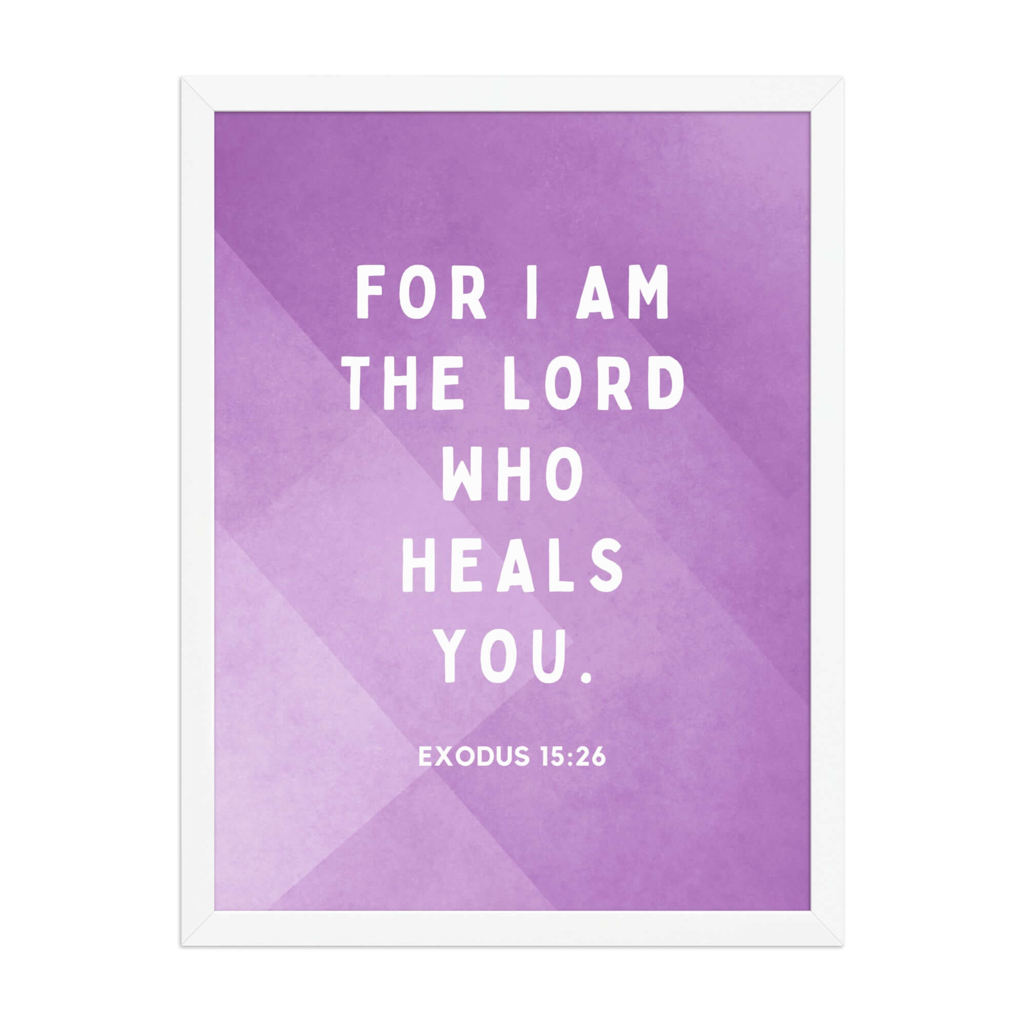 Exodus 15:26 Bible Verse, in his eyes Enhanced Matte Paper Framed Poster Wall Art White 18″×24″