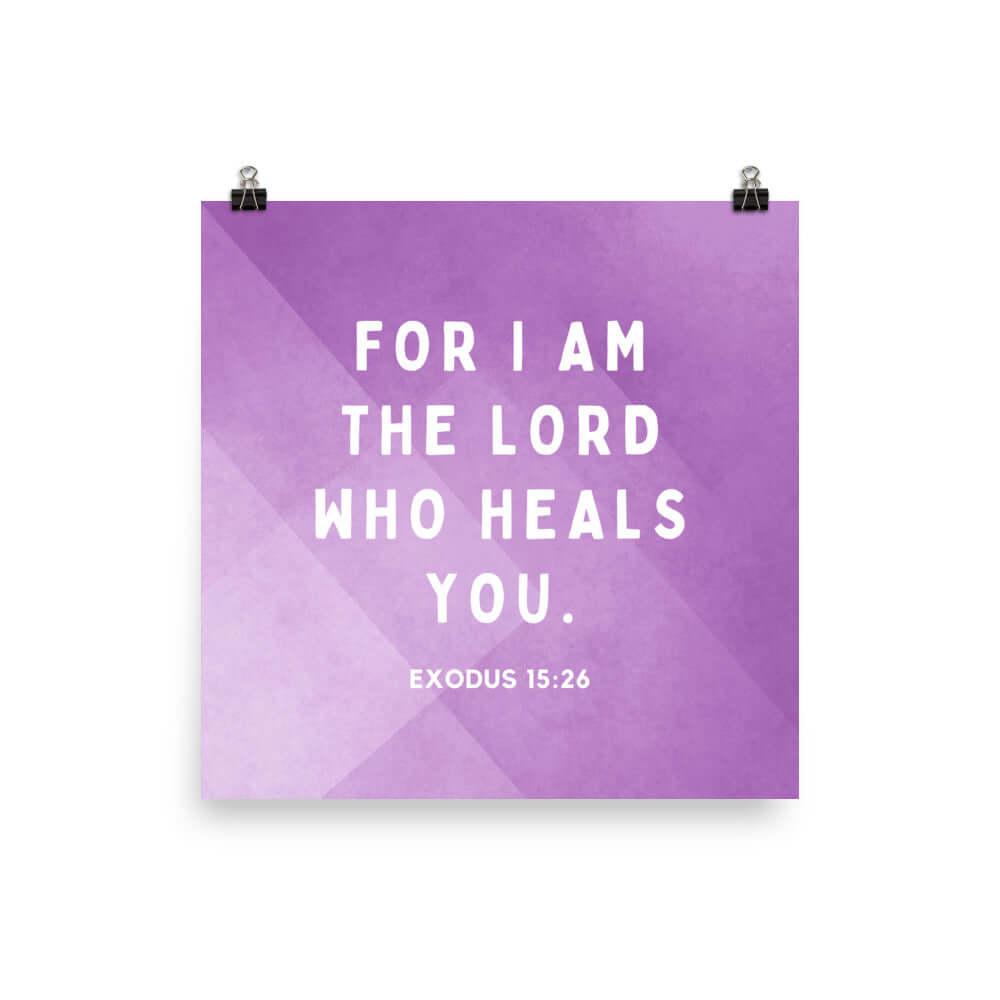 Exodus 15:26 Bible Verse, in his eyes Enhanced Matte Paper Poster Wall Art 10″×10″