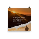 Romans 3:23 Bible Verse, of God Enhanced Matte Paper Poster Wall Art 10″×10″