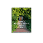 Revelation 3:20 Bible Verse, Garden Doorway Enhanced Matte Paper Poster Wall Art