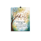 Psalm 37:4 Bible Verse, Yourself Enhanced Matte Paper Poster 11″×14″