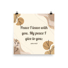 John 14:27 Bible Verse, Peace I Enhanced Matte Paper Poster Wall Art 12″×12″