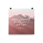 John 14:27 Bible Verse, I give you Enhanced Matte Paper Poster Wall Art 12″×12″