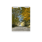 Proverbs 3:6 Bible Verse, Fall Road Enhanced Matte Paper Poster Wall Art