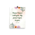 John 14:27 Bible Verse, with you Enhanced Matte Paper Poster Wall Art 12″×16″