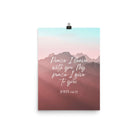 John 14:27 Bible Verse, I give you Enhanced Matte Paper Poster Wall Art 12″×16″