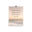 John 14:27 Bible Verse, not as the Enhanced Matte Paper Poster Wall Art 12″×16″