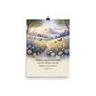 Psalm 37:4 Bible Verse, Delight Enhanced Matte Paper Poster 12″×16″