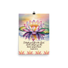 Psalm 37:4 Bible Verse, the Lord Enhanced Matte Paper Poster 12″×16″