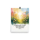 Psalm 37:4 Bible Verse, will give Enhanced Matte Paper Poster 12″×16″