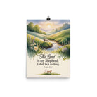Psalm 23:1 Bible Verse, Lord Enhanced Matte Paper Poster 12″×16″