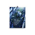 Psalm 23:1 Bible Verse, Shepherd Enhanced Matte Paper Poster 12″×16″