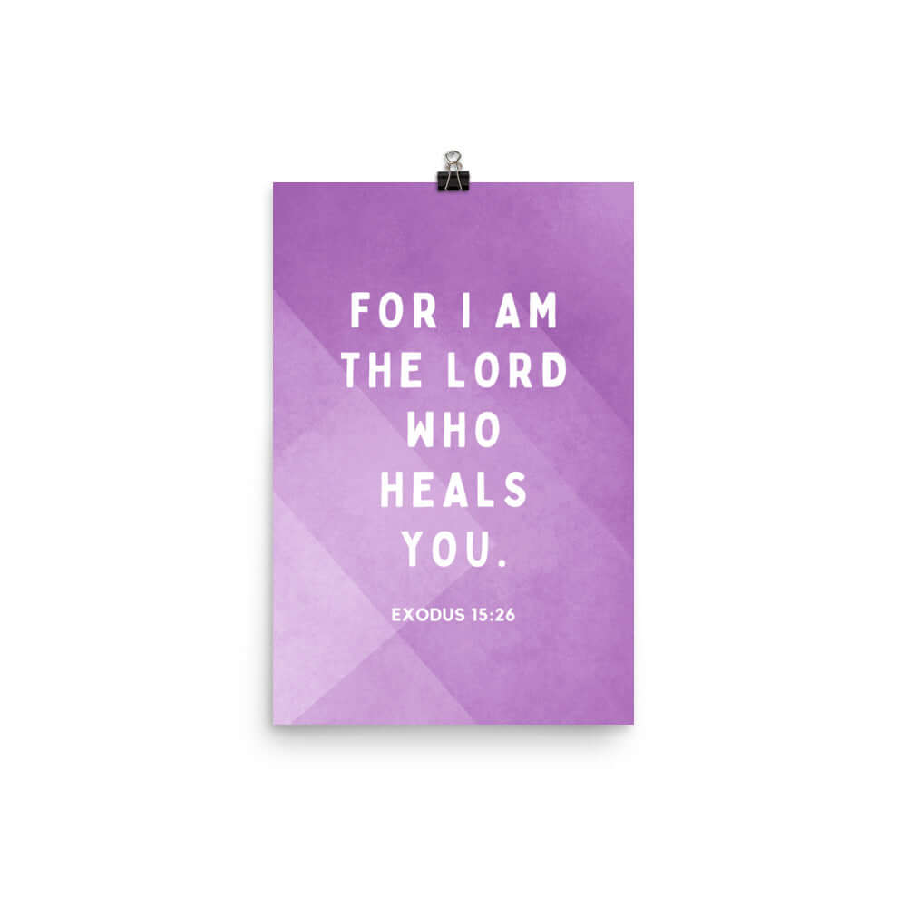 Exodus 15:26 Bible Verse, in his eyes Enhanced Matte Paper Poster Wall Art 12″×18″